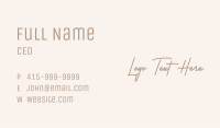 Elegant Signature Wordmark Business Card Image Preview