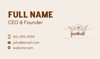 Brown Flower Outline  Business Card Image Preview