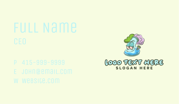 Weed Bong Smoke Business Card Design Image Preview