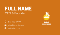 Island Sunset Resort  Business Card Image Preview