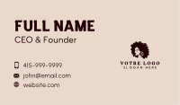 Curly Woman Salon Business Card Image Preview
