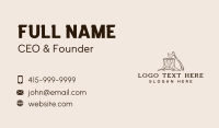 Axe Log Lumberjack Business Card Preview