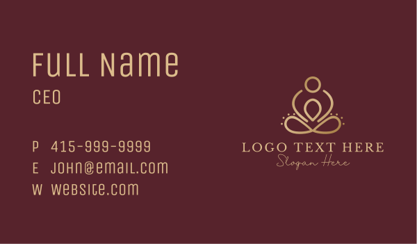 Luxury Wellness Massage Business Card Design Image Preview