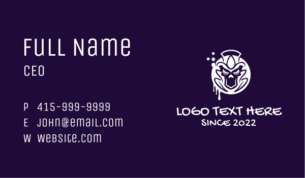 Skull Mural Graffiti  Business Card Design Image Preview