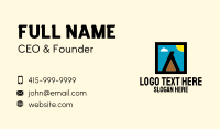 Outdoor Camping Teepee Tent Business Card Image Preview
