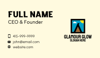 Outdoor Camping Teepee Tent Business Card Image Preview