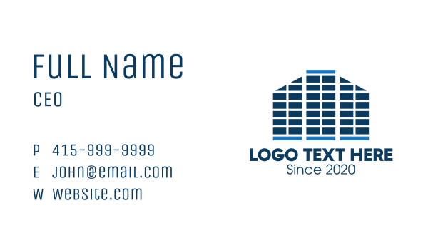 High-Rise Building Property Business Card Design Image Preview