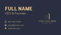 Stylist Tailoring Letter A Business Card Image Preview