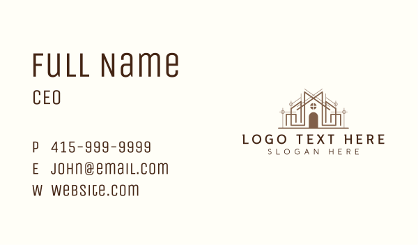 Architect Realty Contractor Business Card Design Image Preview