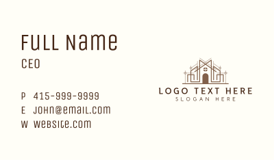 Architect Realty Contractor Business Card Image Preview