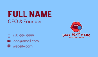 Sexy Lips Lollipop  Business Card Design