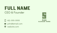 Herbal Letter S Business Card Image Preview