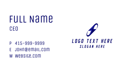 Lightning Bolt Charge Business Card Image Preview