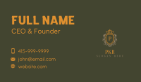 Classic Royal Shield Lettermark Business Card Image Preview