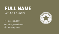 Army Soldier Star  Business Card Preview