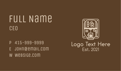 Coffee Maker Machine  Business Card Image Preview