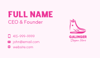 Pink Fashion Boots Business Card Image Preview