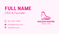 Pink Fashion Boots Business Card Image Preview