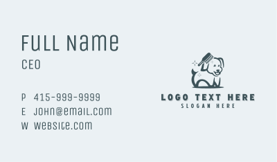 Pet Dog Comb Business Card Image Preview