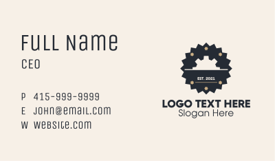 Gear Mechanical Badge Business Card Image Preview