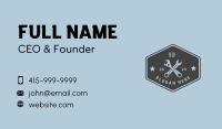 Rustic Wrench Repair Badge Business Card Image Preview