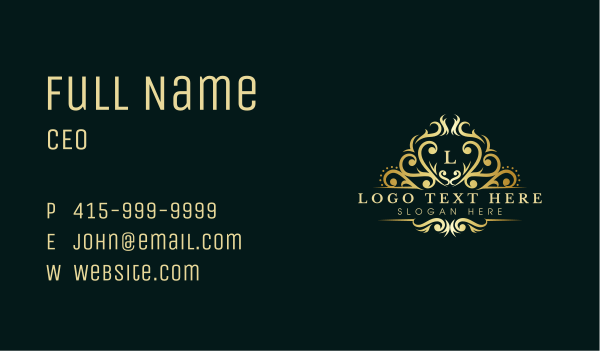 Royal Luxury Crown Business Card Design Image Preview