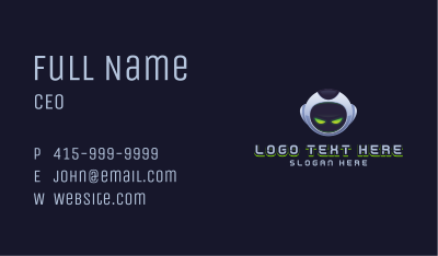 Cyber Tech Robot Business Card Image Preview