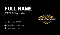 Hammer Nail Carpentry Business Card Preview