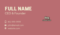 Retro Restaurant Brand Wordmark Business Card Image Preview