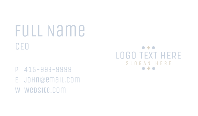 Business Shapes Wordmark Business Card Image Preview