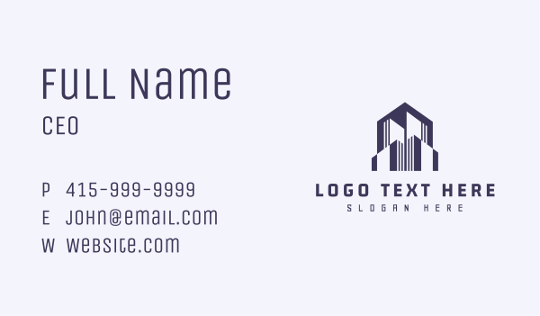 Urban Building Architecture Business Card Design Image Preview