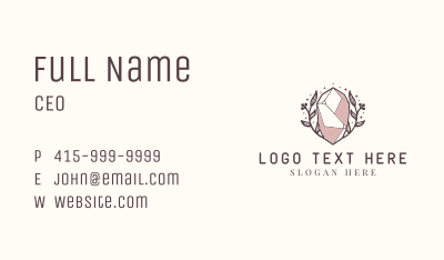Luxury Gemstone Jewelry Business Card Image Preview