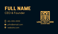 Minimalist Golden Neighborhood  Business Card Design