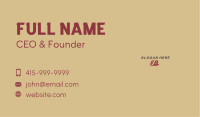 Generic Casual Wordmark Business Card Image Preview