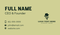 Smoking Gentleman Hat Business Card Preview