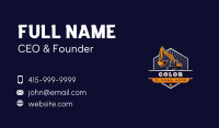 Excavator Contractor Builder Business Card Image Preview
