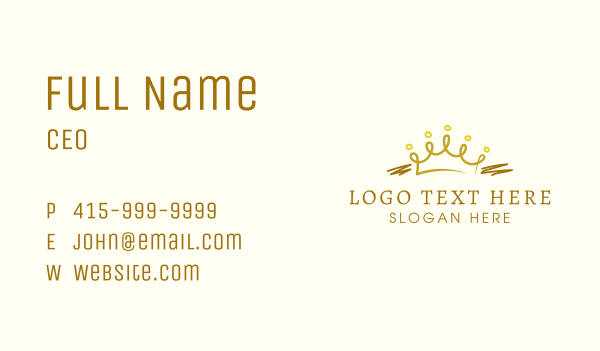 Luxury Crown Jewelry Business Card Design Image Preview