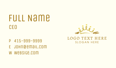 Luxury Crown Jewelry Business Card Image Preview