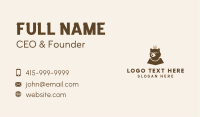 Stylish Bear Crown Business Card Image Preview