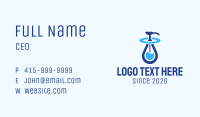 Blue Liquid Sanitizer Business Card Image Preview