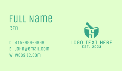 Teal Pharmacy Letter S Business Card Image Preview