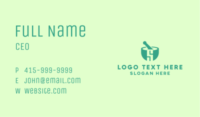 Teal Pharmacy Letter S Business Card Image Preview