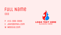 Fire Water Energy  Business Card Image Preview