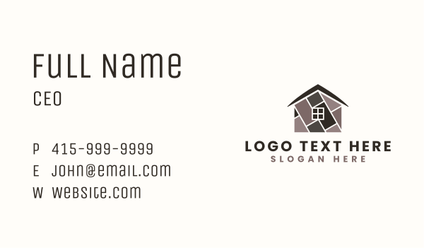 House Flooring Construction Business Card Design Image Preview