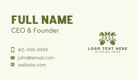 Shovel Leaf Gardening Business Card Design