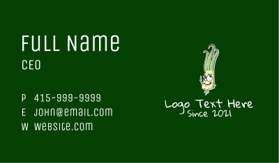 Cartoon Turnip Veggie Business Card