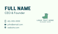 Landscaping Garden Boots  Business Card Preview