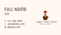 Volcano Coffee Cup Business Card Image Preview