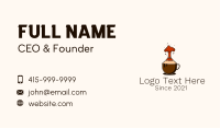 Volcano Coffee Cup Business Card Image Preview