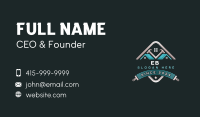 Hammer Brush Carpentry Business Card Design